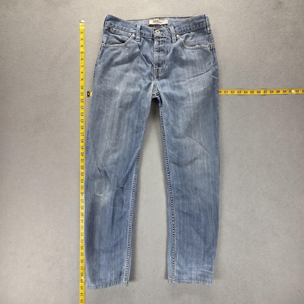 Vintage Levis Engineered Jeans Mens Blue 503 Loose Zip Fly Fits 29x30